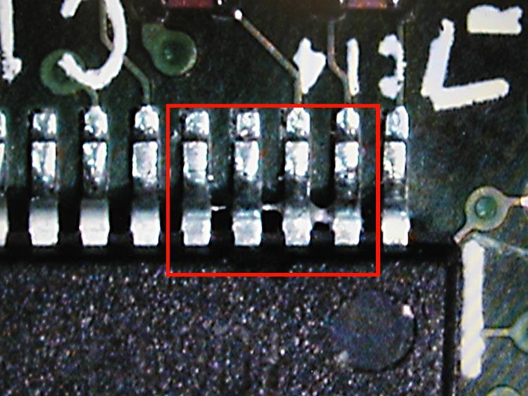 image of failed area